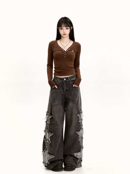 Loose Slimming Draping Wide-leg Floor-length Pants - RALO COLLECTION STUDIO