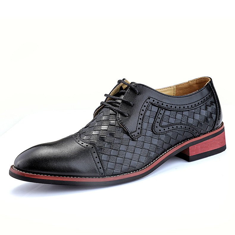 Men's Korean-Style Pointed-Toe Leather Shoes | Ralo Collection Studio - RALO COLLECTION STUDIO