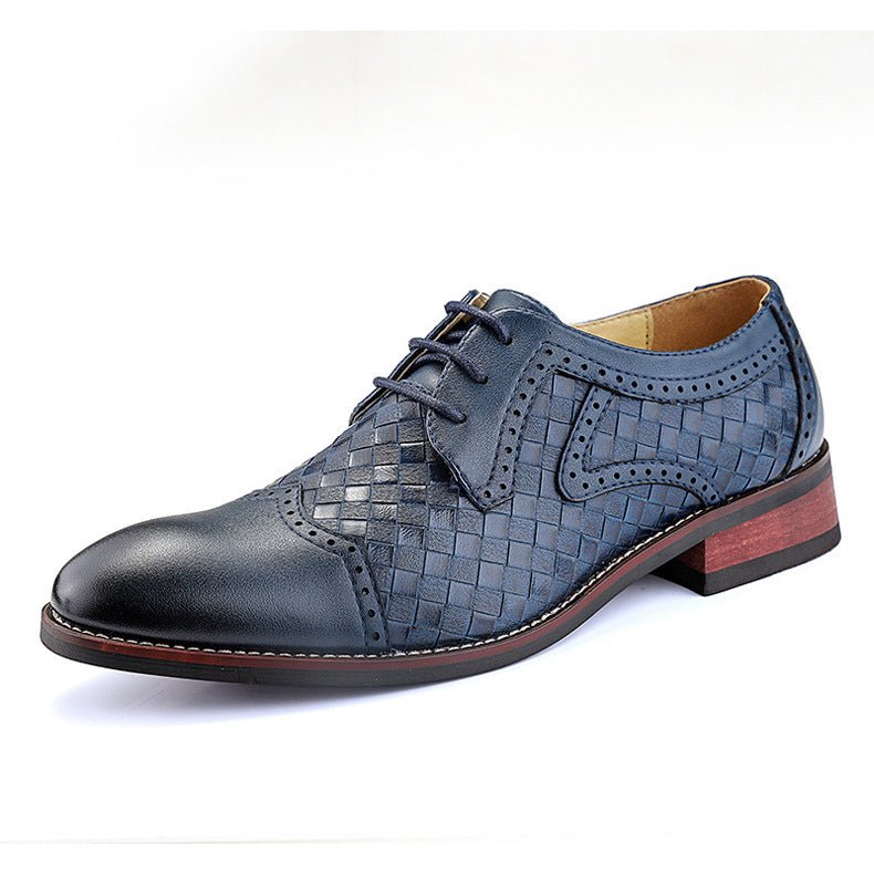 Men's Korean-Style Pointed-Toe Leather Shoes | Ralo Collection Studio - RALO COLLECTION STUDIO