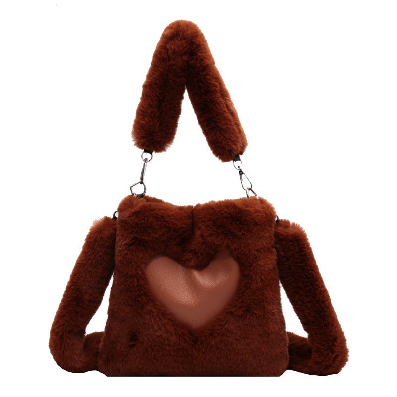 Ralo Winter Love Plush Shoulder Bag - RALO COLLECTION STUDIO