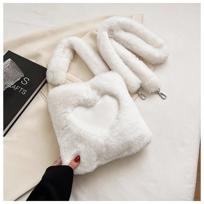 Ralo Winter Love Plush Shoulder Bag - RALO COLLECTION STUDIO