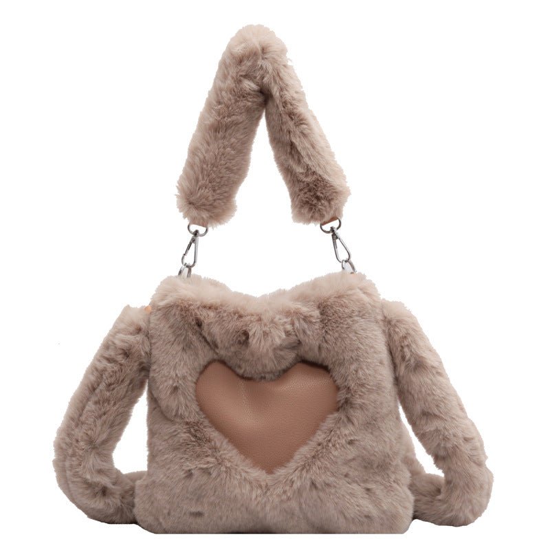 Ralo Winter Love Plush Shoulder Bag - RALO COLLECTION STUDIO
