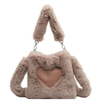 Ralo Winter Love Plush Shoulder Bag - RALO COLLECTION STUDIO