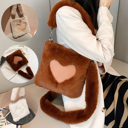 Ralo Winter Love Plush Shoulder Bag - RALO COLLECTION STUDIO