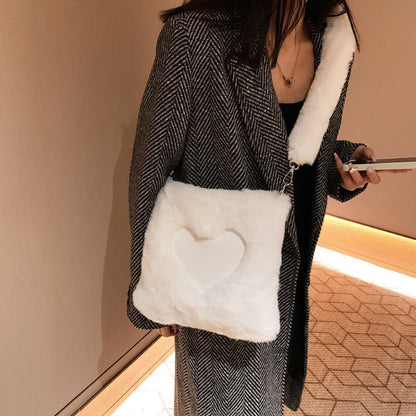 Ralo Winter Love Plush Shoulder Bag - RALO COLLECTION STUDIO