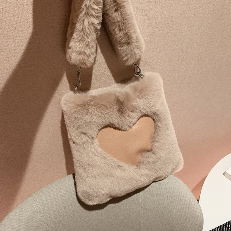 Ralo Winter Love Plush Shoulder Bag - RALO COLLECTION STUDIO