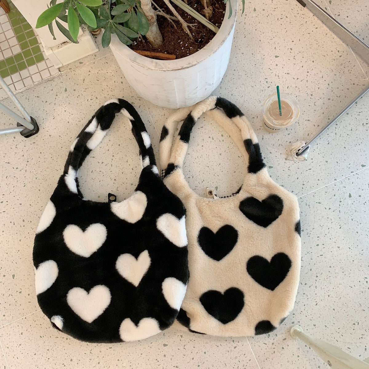 Ralo Double-Sided Love Heart Winter Shoulder Bag - RALO COLLECTION STUDIO