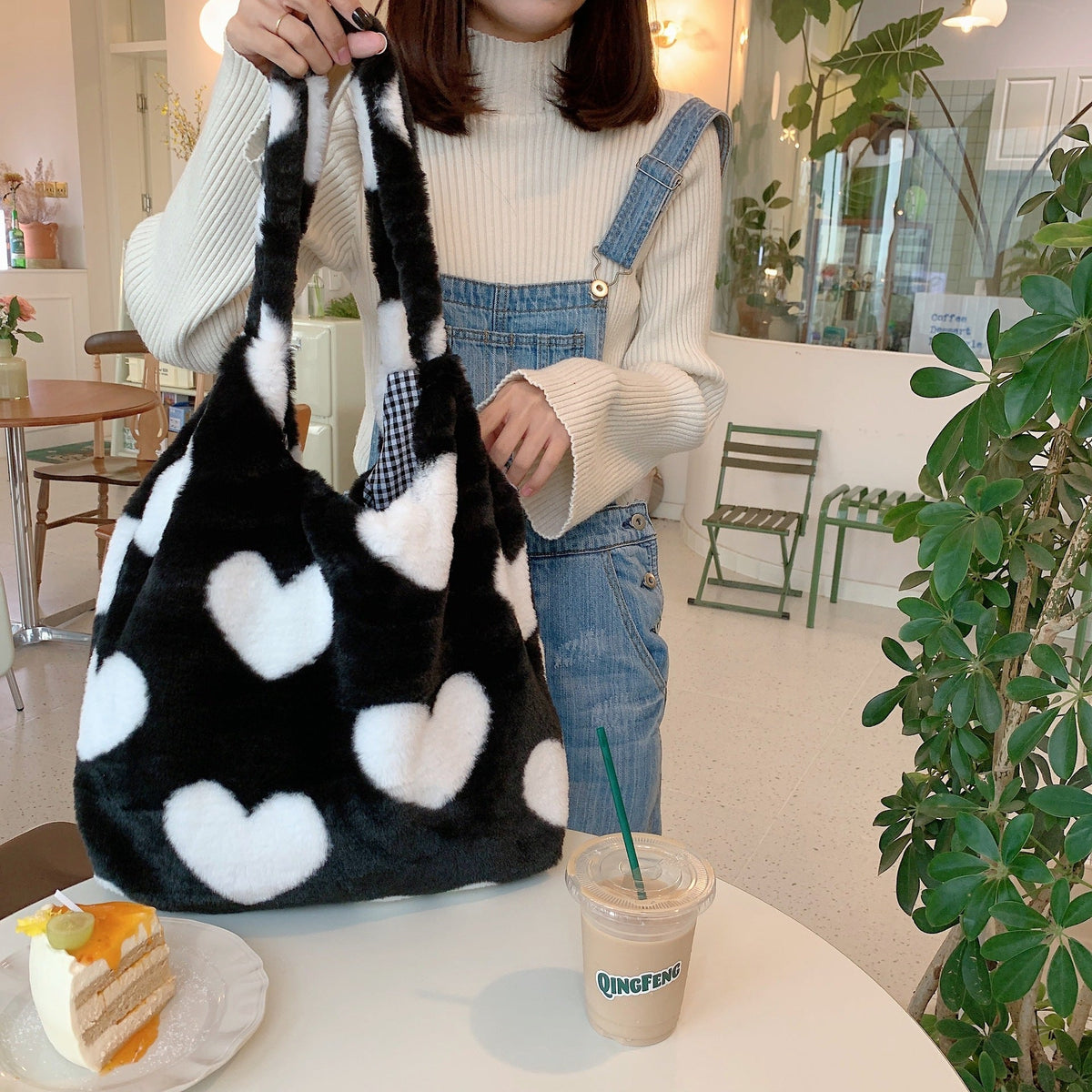 Ralo Double-Sided Love Heart Winter Shoulder Bag - RALO COLLECTION STUDIO