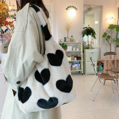 Ralo Double-Sided Love Heart Winter Shoulder Bag - RALO COLLECTION STUDIO