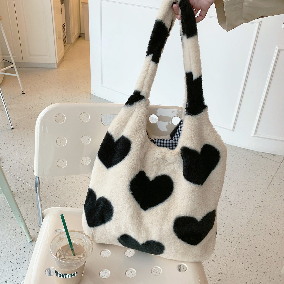 Ralo Double-Sided Love Heart Winter Shoulder Bag - RALO COLLECTION STUDIO