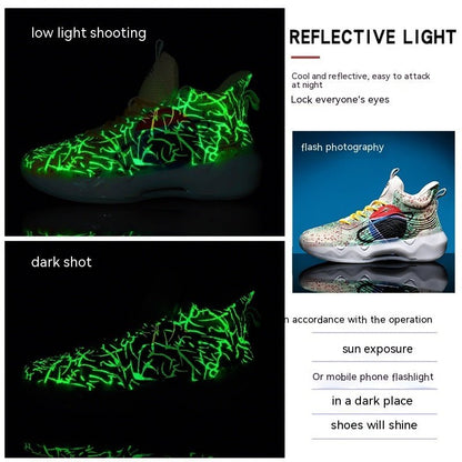 Luminous High-top Basketball Shoes - RALO COLLECTION STUDIO