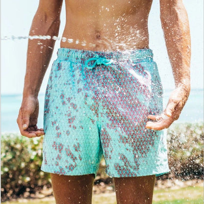 Magical Change Color Beach Shorts Summer Men Swimming Trunks Swimwear Swimsuit Quick Dry bathing shorts Beach Pant - RALO COLLECTION STUDIO