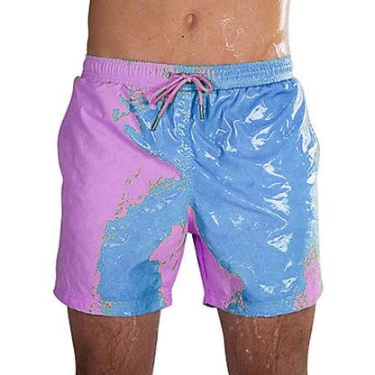 Magical Change Color Beach Shorts Summer Men Swimming Trunks Swimwear Swimsuit Quick Dry bathing shorts Beach Pant - RALO COLLECTION STUDIO
