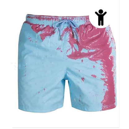 Magical Change Color Beach Shorts Summer Men Swimming Trunks Swimwear Swimsuit Quick Dry bathing shorts Beach Pant - RALO COLLECTION STUDIO