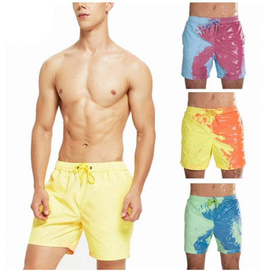 Magical Change Color Beach Shorts Summer Men Swimming Trunks Swimwear Swimsuit Quick Dry bathing shorts Beach Pant - RALO COLLECTION STUDIO