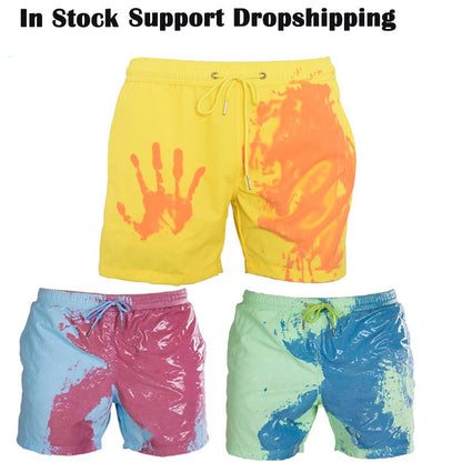 Magical Change Color Beach Shorts Summer Men Swimming Trunks Swimwear Swimsuit Quick Dry bathing shorts Beach Pant - RALO COLLECTION STUDIO