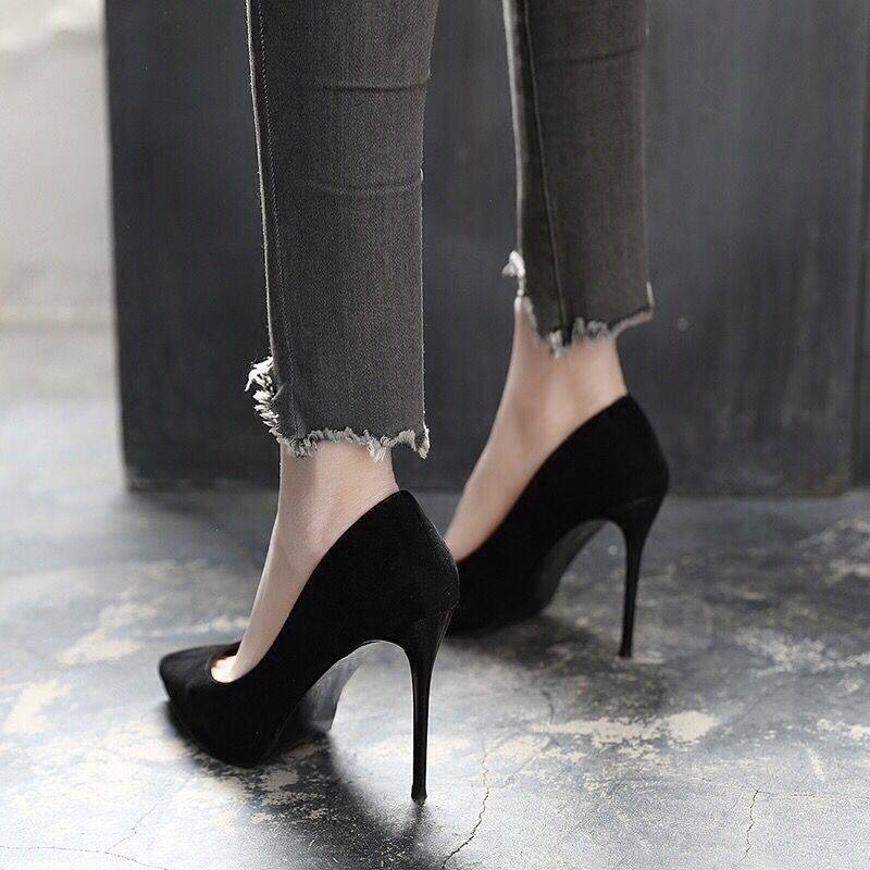 Women’s Pointed Toe Martin Boots – Stiletto High Heel Short Winter Boots - RALO COLLECTION STUDIO
