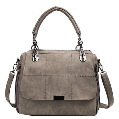 Matte Women Scrub Female Shoulder Bags Large Capacity Matcha Green PU Leather Lady Totes Boston Bag for Travel Hand Bags - RALO COLLECTION STUDIO