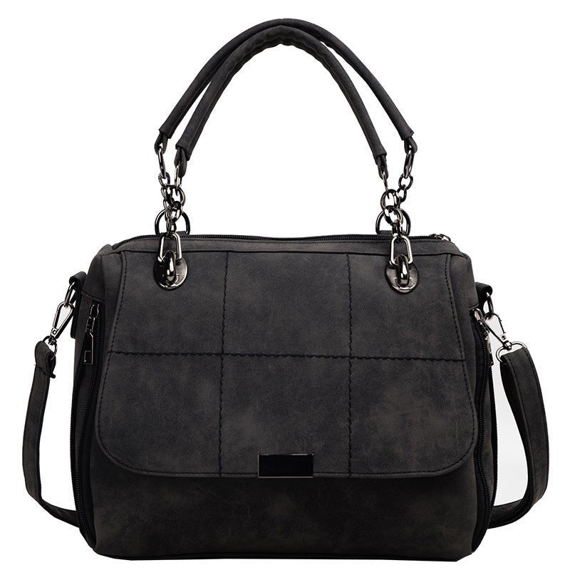 Matte Women Scrub Female Shoulder Bags Large Capacity Matcha Green PU Leather Lady Totes Boston Bag for Travel Hand Bags - RALO COLLECTION STUDIO