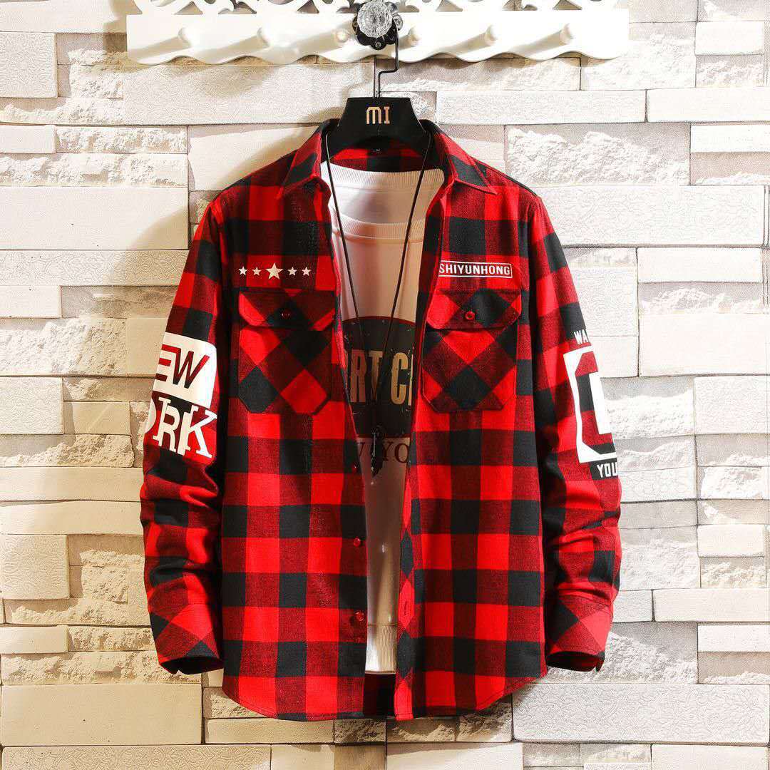 Men Casual Plaid Shirt Slim Fit - RALO COLLECTION STUDIO
