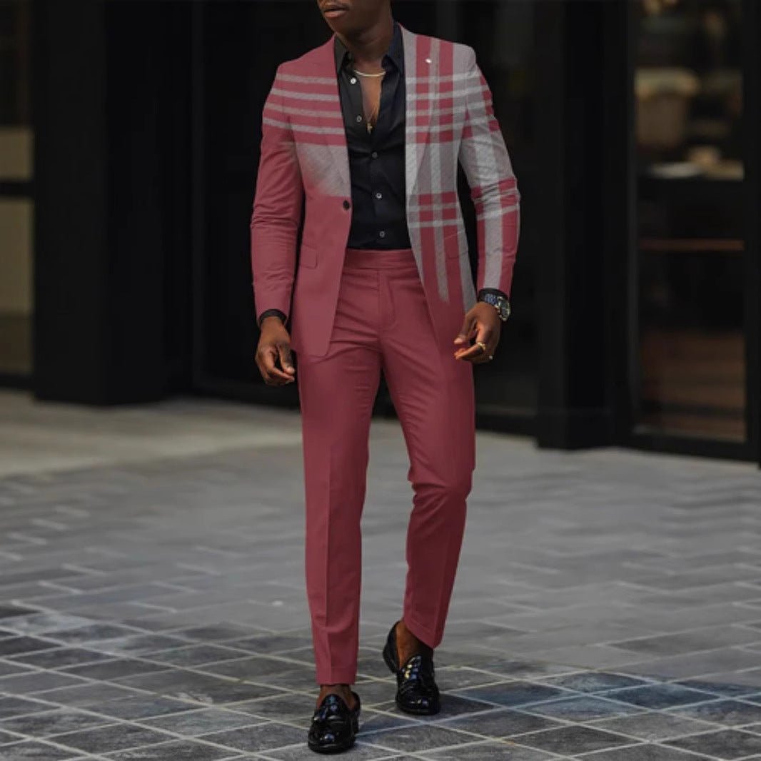 Mens Business-Casual Suit Pants Two-Piece Set - RALO COLLECTION STUDIO