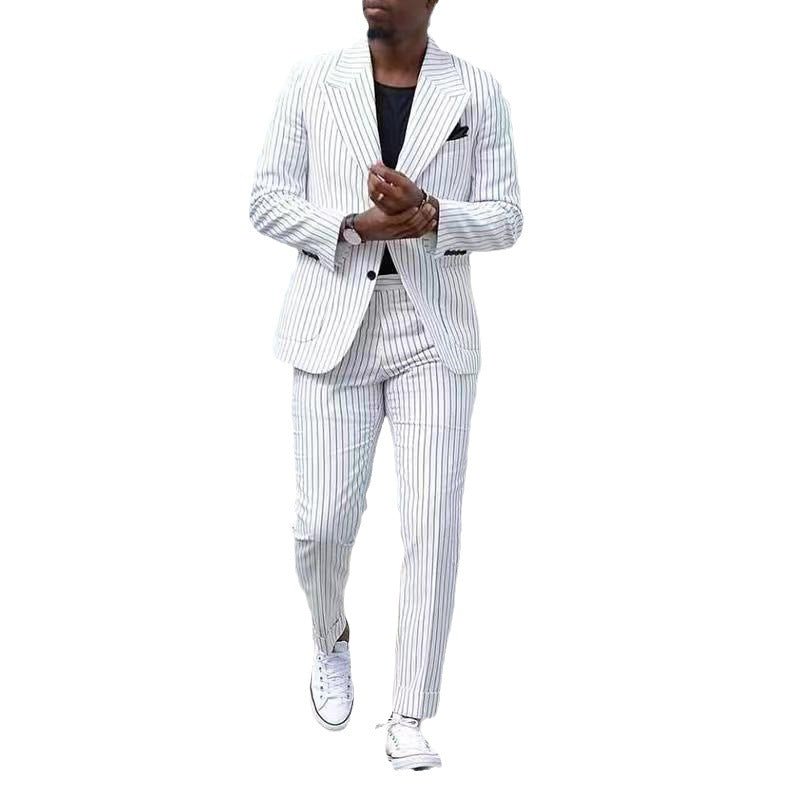 Mens Business-Casual Suit Pants Two-Piece Set - RALO COLLECTION STUDIO