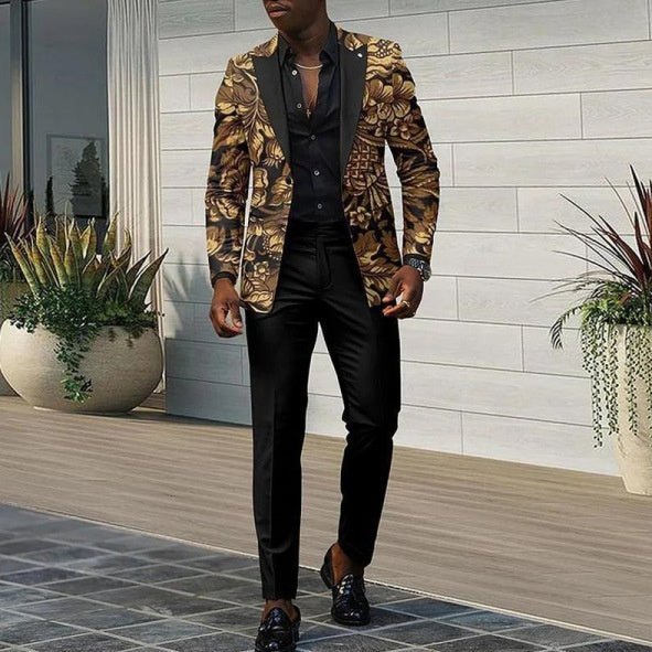 Mens Business-Casual Suit Pants Two-Piece Set - RALO COLLECTION STUDIO