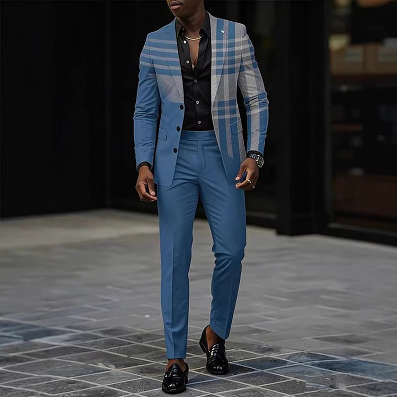 Mens Business-Casual Suit Pants Two-Piece Set - RALO COLLECTION STUDIO