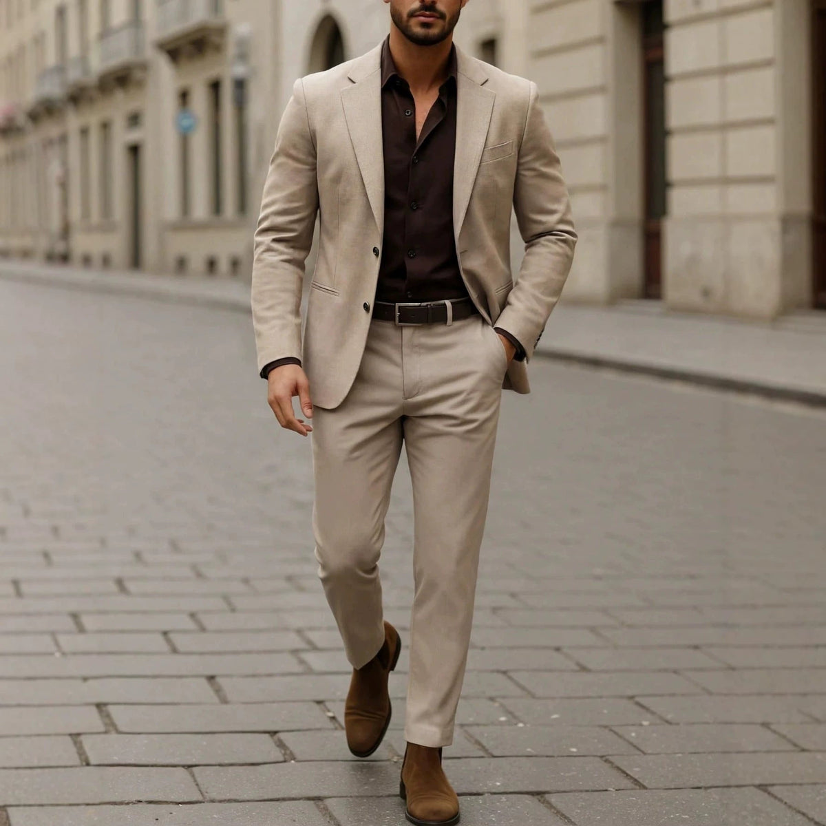 Mens Business Formal Suit Set - RALO COLLECTION STUDIO