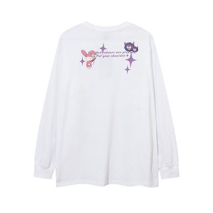 Men's Cartoon Anime Print Long Sleeve T-shirt - RALO COLLECTION STUDIO