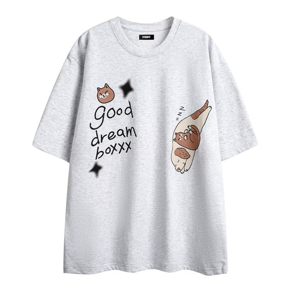 Men's Cartoon Anime Print Short-sleeved T-shirt - RALO COLLECTION STUDIO
