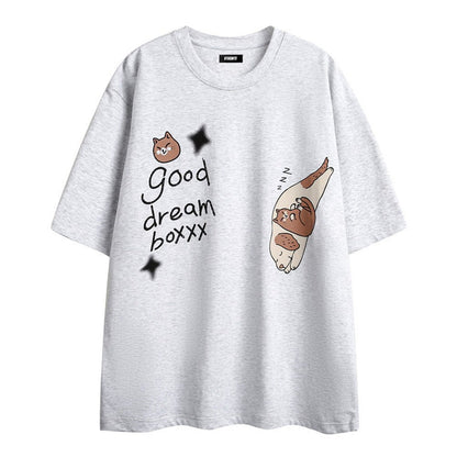 Men's Cartoon Anime Print Short-sleeved T-shirt - RALO COLLECTION STUDIO