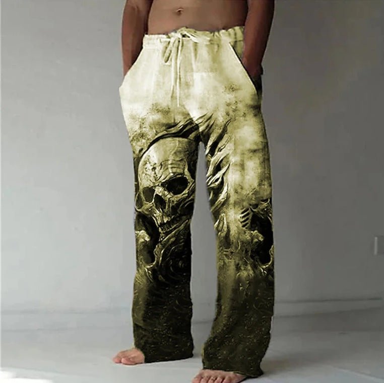 Mens Casual Beach Pants With Digital Print - RALO COLLECTION STUDIO