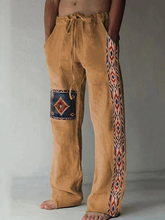 Mens Casual Beach Pants With Digital Print - RALO COLLECTION STUDIO