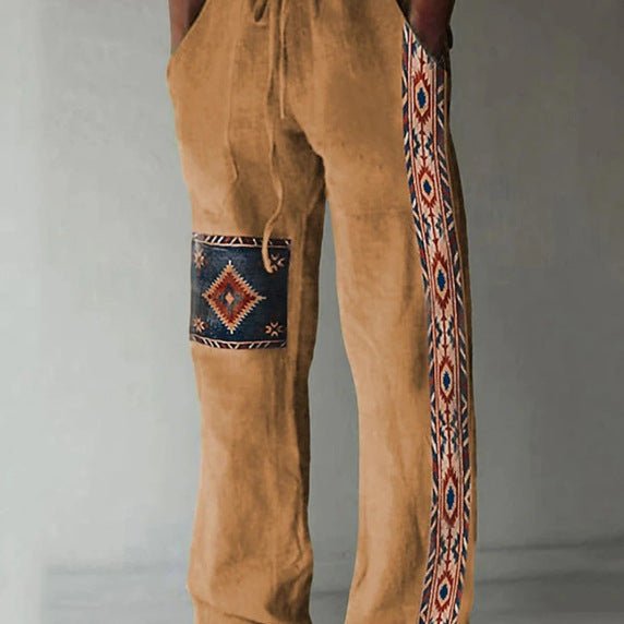 Mens Casual Beach Pants With Digital Print - RALO COLLECTION STUDIO