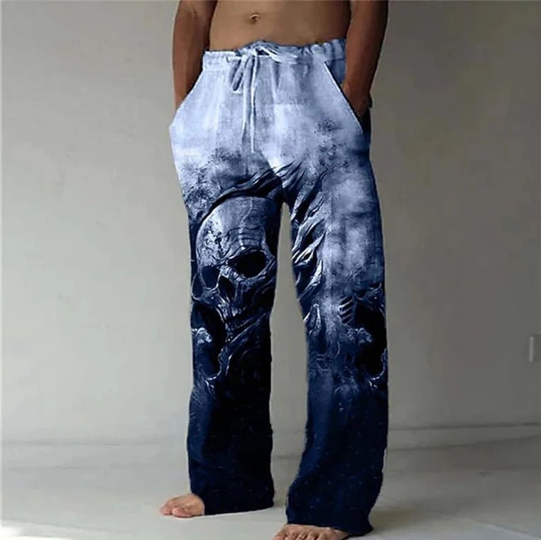 Mens Casual Beach Pants With Digital Print - RALO COLLECTION STUDIO