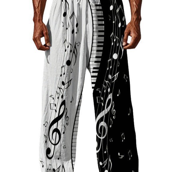 Mens Casual Beach Pants With Digital Print - RALO COLLECTION STUDIO
