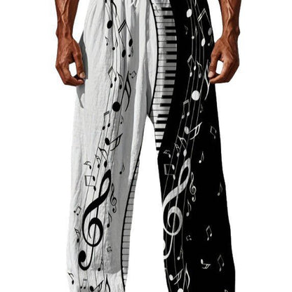 Mens Casual Beach Pants With Digital Print - RALO COLLECTION STUDIO