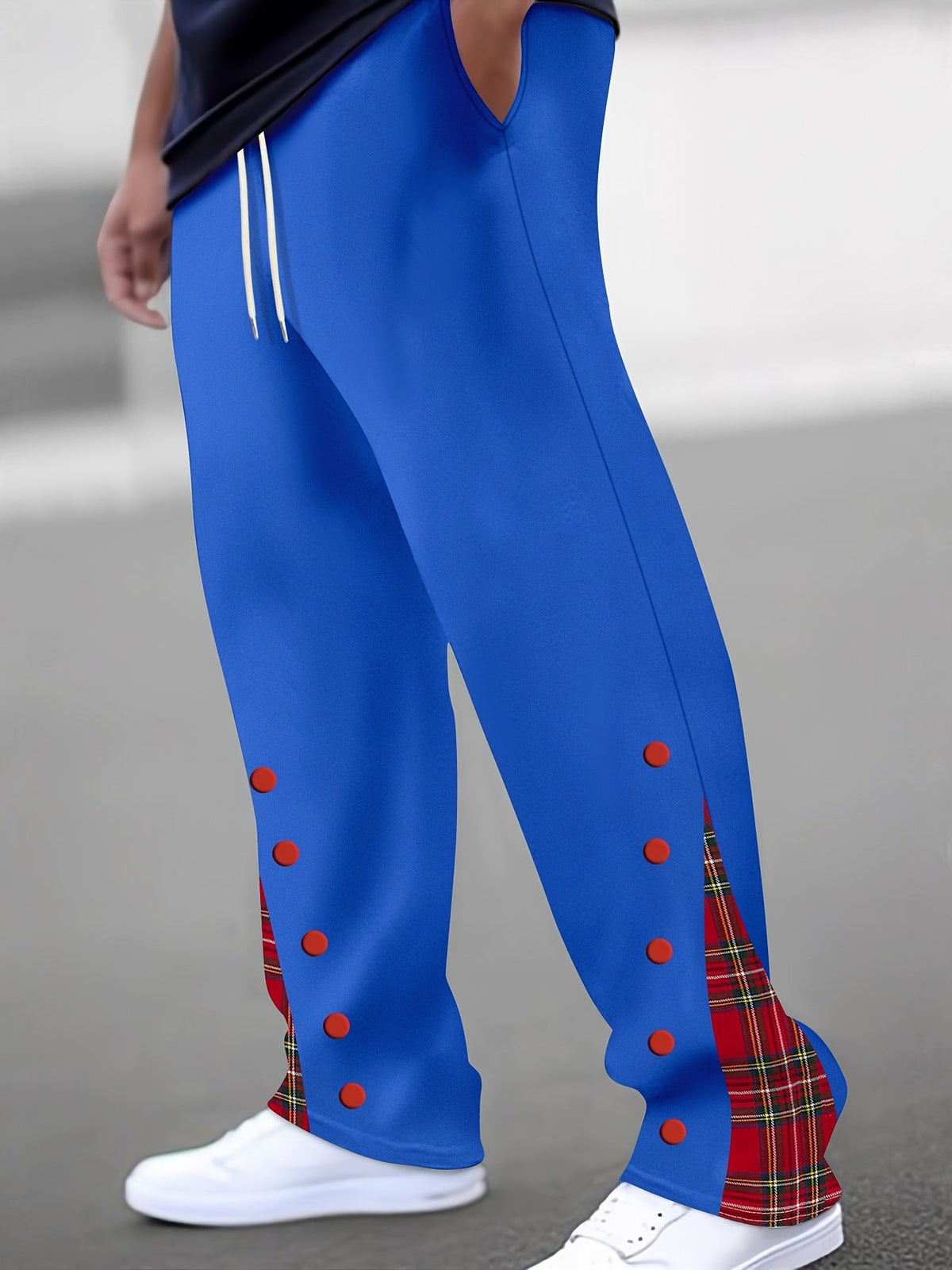 Mens Casual Pants Sporty Color-block Trousers - RALO COLLECTION STUDIO