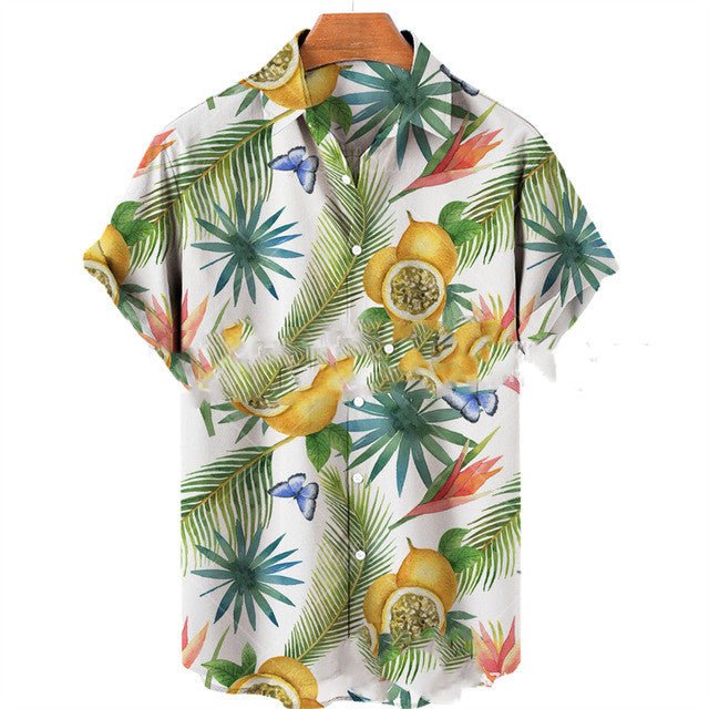 Men's Casual Slim Fit Fashionable 3D Printed Short Sleeve Shirt For Men - RALO COLLECTION STUDIO