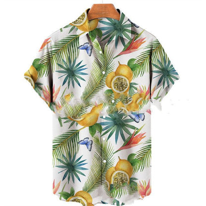 Men's Casual Slim Fit Fashionable 3D Printed Short Sleeve Shirt For Men - RALO COLLECTION STUDIO