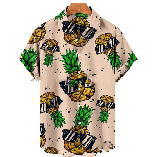 Men's Casual Slim Fit Fashionable 3D Printed Short Sleeve Shirt For Men - RALO COLLECTION STUDIO