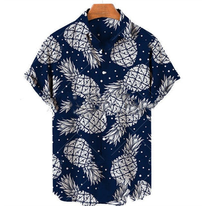 Men's Casual Slim Fit Fashionable 3D Printed Short Sleeve Shirt For Men - RALO COLLECTION STUDIO