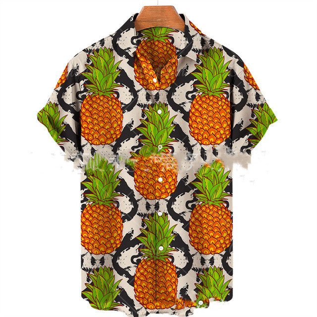 Men's Casual Slim Fit Fashionable 3D Printed Short Sleeve Shirt For Men - RALO COLLECTION STUDIO