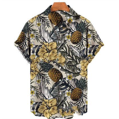 Men's Casual Slim Fit Fashionable 3D Printed Short Sleeve Shirt For Men - RALO COLLECTION STUDIO