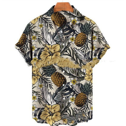 Men's Casual Slim Fit Fashionable 3D Printed Short Sleeve Shirt For Men - RALO COLLECTION STUDIO
