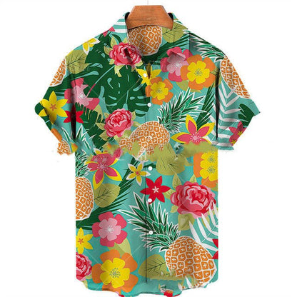 Men's Casual Slim Fit Fashionable 3D Printed Short Sleeve Shirt For Men - RALO COLLECTION STUDIO