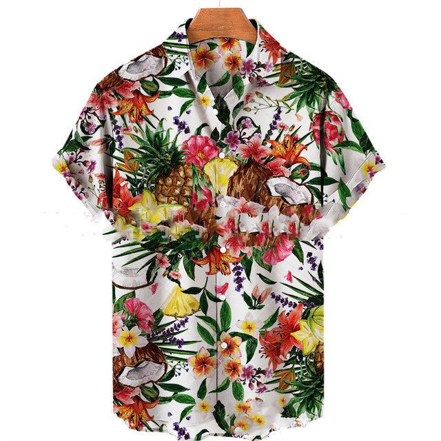 Men's Casual Slim Fit Fashionable 3D Printed Short Sleeve Shirt For Men - RALO COLLECTION STUDIO