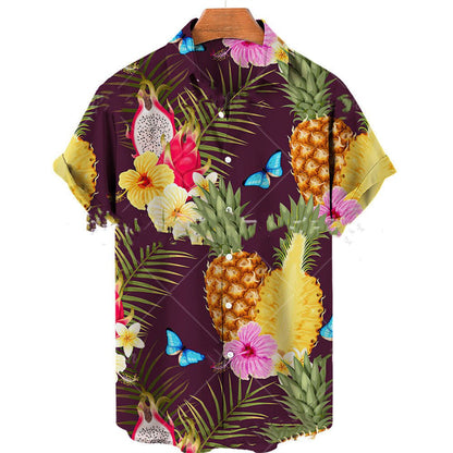 Men's Casual Slim Fit Fashionable 3D Printed Short Sleeve Shirt For Men - RALO COLLECTION STUDIO