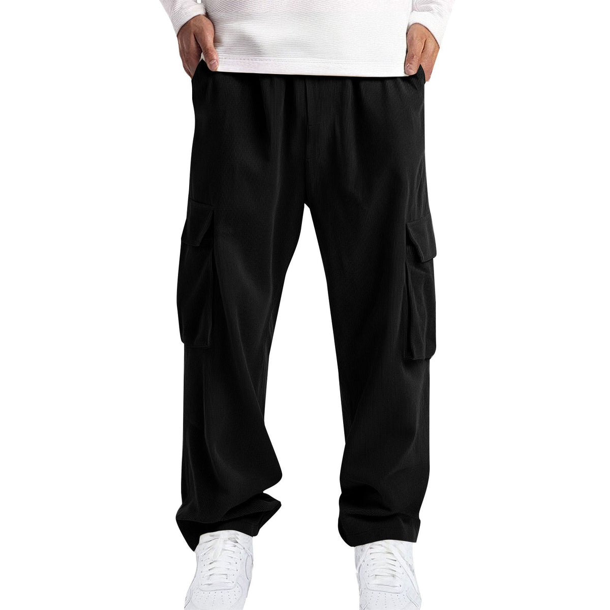 Mens Casual Sporty Corduroy Jogger Work Pants - RALO COLLECTION STUDIO